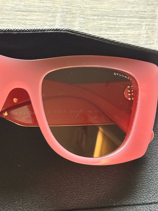 BVLGARI 40038 ROMA BV40038I Orange Brown Logo Sunglasses 44F